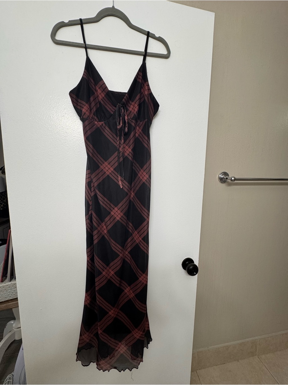 <Amazon> Plaid Slip Dress